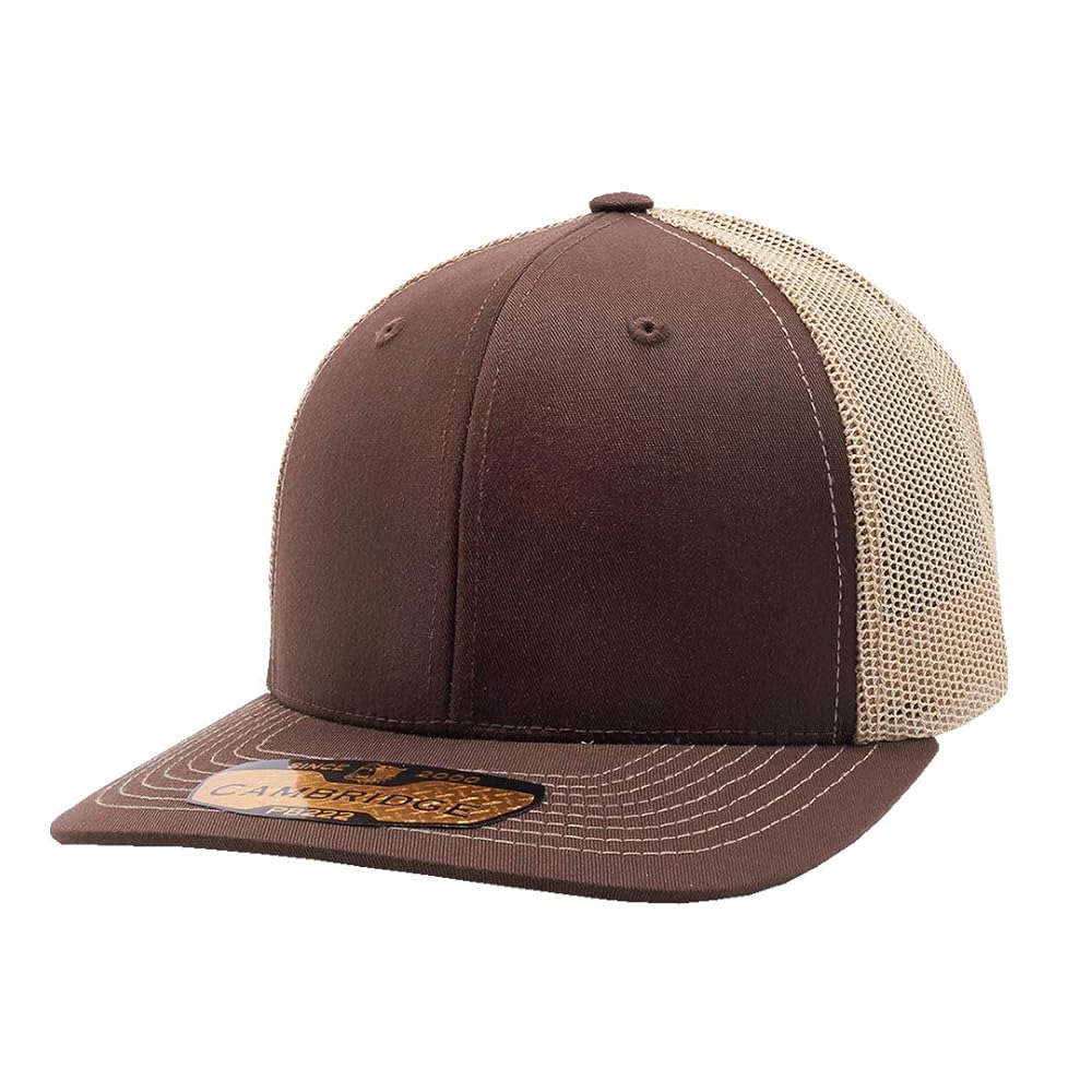 Pit Bull Cambridge PB222 Meshback Trucker Hat Cap Brown